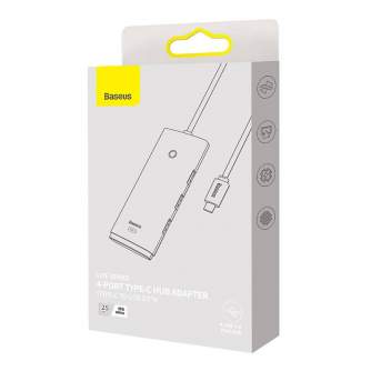 Новые товары - Baseus Lite Series Hub 4in1 USB-C to 4x USB 3.0 + USB-C, 25cm (White) WKQX030302 - быстрый заказ от производителя