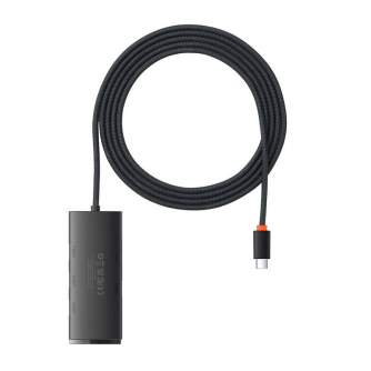 Docks & HUB - Hub 4in1 Baseus Lite Series USB-C to 4x USB 3.0 + USB-C, 2m (Black) WKQX030501 - ātri pasūtīt no ražotāja