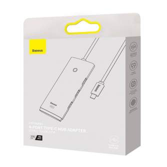 Sortimenta jaunumi - Hub 4in1 Baseus Lite Series USB-C to 4x USB 3.0 + USB-C, 2m (Black) WKQX030501 - ātri pasūtīt no ražotāja