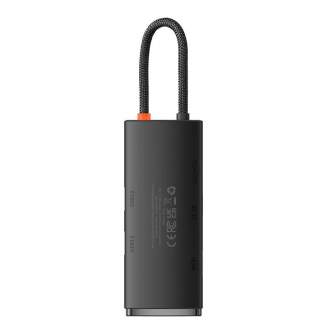 Новые товары - Hub 6w1 Baseus Lite Series USB-C to 2x USB 3.0 + USB-C PD + HDMI + SD/TF (black) WKQX050101 - быстрый заказ от пр