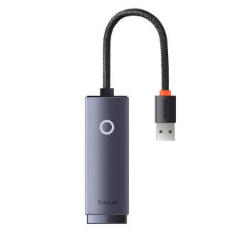 Kabeļi - Baseus Lite Series USB to RJ45 network adapter, 100Mbps (gray) WKQX000013 - ātri pasūtīt no ražotāja