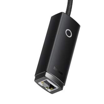 Kabeļi - Baseus Lite Series USB to RJ45 network adapter, 100Mbps (black) WKQX000001 - быстрый заказ от производителя