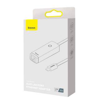 Vairs neražo - Network adapter Baseus Lite Series USB-C to RJ45 (grey) WKQX000313