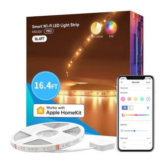 Vairs neražo - Smart Wi-FI LED Strip with RGBWW Meross MSL320 (5 meter) HomeKit MSL320CPHK(EU)-