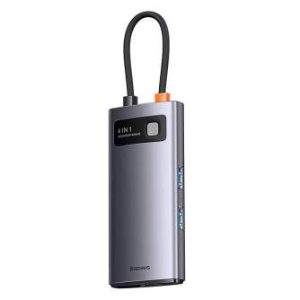 Новые товары - Hub 4in1 Baseus Metal Gleam Series, USB-C to 3x USB 3.0 + Ethernet RJ45 WKWG070113 - быстрый заказ от производите