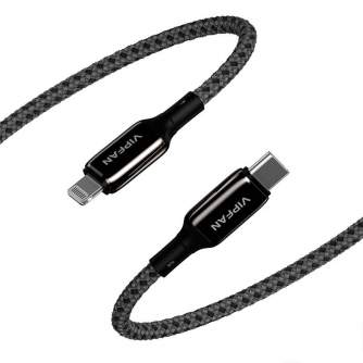 Discontinued - USB-C to Lightning Cable Vipfan P03 1,5m, Power Delivery (black) CB-P3