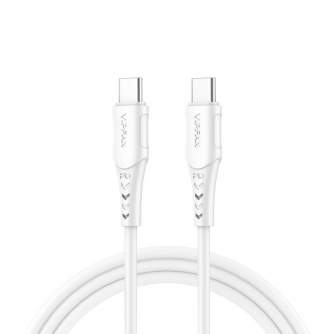 Discontinued - USB-C to USB-C cable Vipfan P05, 60W, PD, 1m (white) P05-1m