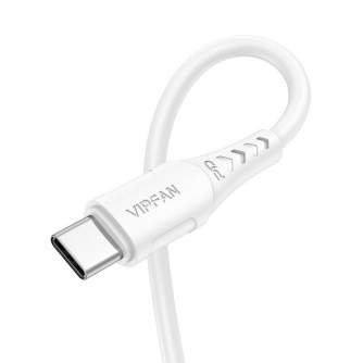 Discontinued - USB-C to USB-C cable Vipfan P05, 60W, PD, 1m (white) P05-1m