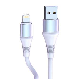 Kabeļi - USB to Lightning cable Vipfan Colorful X08, 3A, 1.2m (white) X09LT - быстрый заказ от производителя