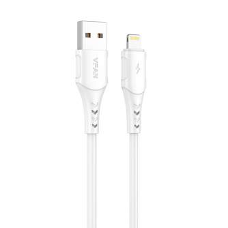 Kabeļi - USB to Lightning cable Vipfan Colorful X12, 3A, 1m (white) X12LT - быстрый заказ от производителя