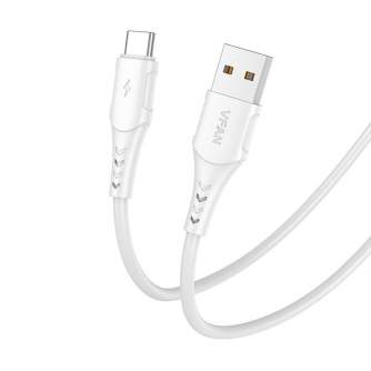 Discontinued - USB to USB-C cable Vipfan Colorful X12, 3A, 1m (white) X12TC