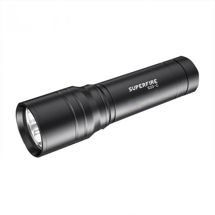 Hand Lights - Flashlight Superfire S33-C, 210lm, USB S33-C - quick order from manufacturer