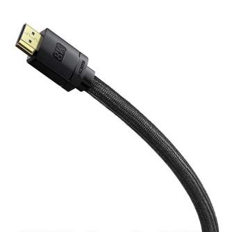 Wires, cables for video - HDMI to HDMI cable Baseus High Definition 5m, 8K (black) WKGQ040201 - quick order from manufacturer