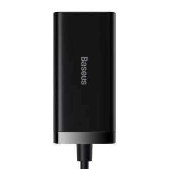 Cables - Baseus GaN3 Pro wall charger 2xUSB-C + 2xUSB, 100W (black) CCGP000101 - quick order from manufacturer