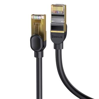 Discontinued - Baseus Ethernet RJ45, 10Gbps, 8m network cable (black) WKJS010601