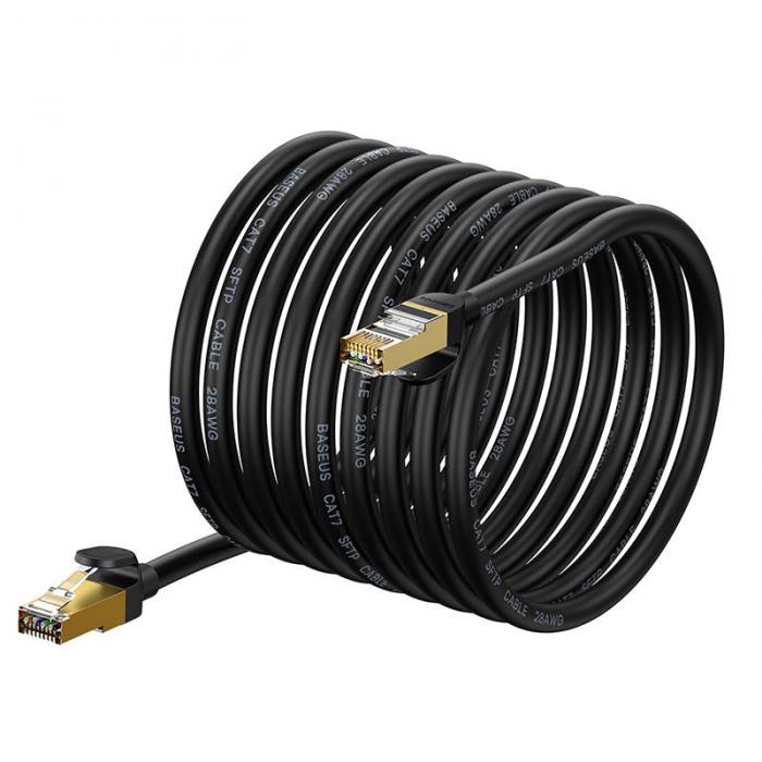 Vairs neražo - Network cable Baseus Ethernet RJ45, 10Gbps, 15m (black) WKJS010801