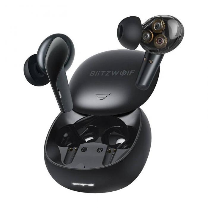 Austiņas - BlitzWolf BW-FYE15 TWS Earbuds (Black) - ātri pasūtīt no ražotāja