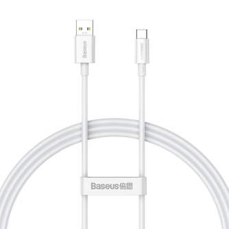 Vairs neražo - Baseus Superior Series Cable USB to USB-C, 65W, PD, 1m (white) CAYS000902