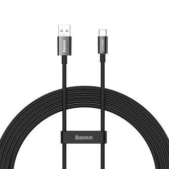 Cables - Baseus Superior Series Cable USB to USB-C, 65W, PD, 2m (black) CAYS001001 - quick order from manufacturer