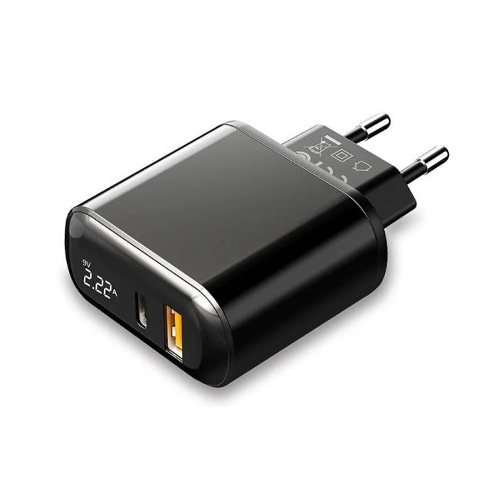 Wall charger - Wall charger Mcdodo CH-7170 PD 20W 2xUSB + USB-C (black) CH-7170 - quick order from manufacturer