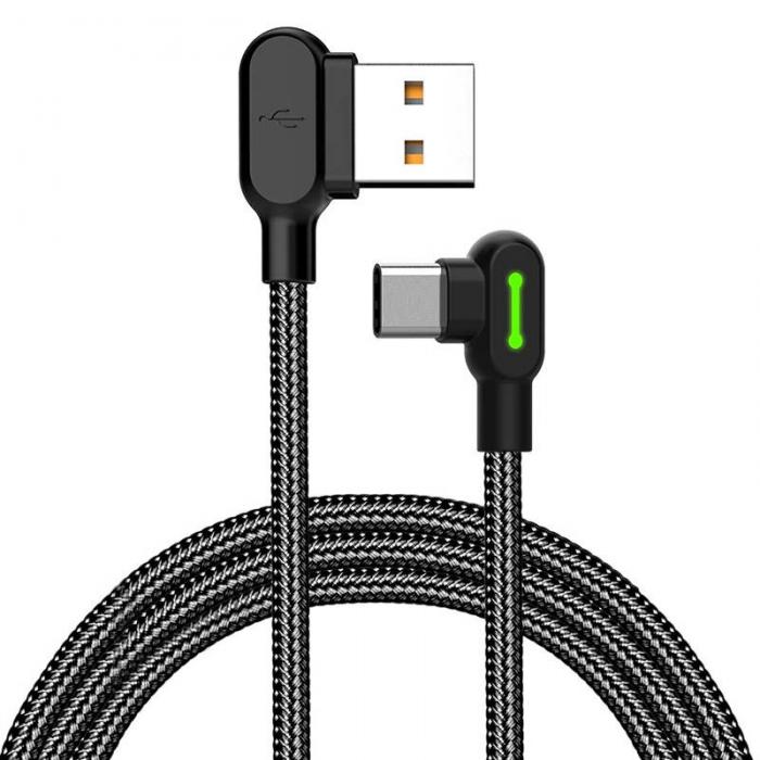 Cables - USB to USB-C cable Mcdodo CA-5280 LED, 3m (black) CA-5283 - quick order from manufacturer