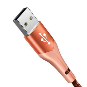 Kabeļi - USB to USB-C Mcdodo Magnificence CA-7962 LED cable, 1m (orange) CA-7962 - ātri pasūtīt no ražotāja