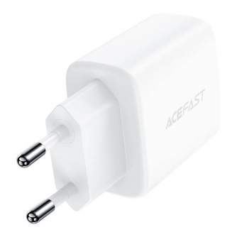 Wall charger - Wall Charger Acefast A25, USB + USB-C, PD 20W (white) A25 - quick order from manufacturer