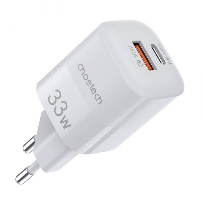 Wall charger - Wall Charger Choetech, 33W, PD5006 A+C dual port (white) PD5006-EU-WH - quick order from manufacturer