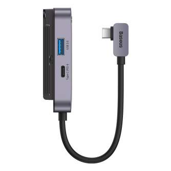 Sortimenta jaunumi - Hub 4in1 Baseus PadJoy Series USB-C to USB 3.0 + HDMI + USB-C PD + jack 3.5mm (Grey) WKWJ000013 - ātri pasūtīt no ražotāja