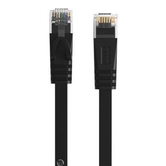 Discontinued - Orico RJ45 Cat.6 Flat Ethernet Network Cable 1m (Black) PUG-C6B-10-BK-EP