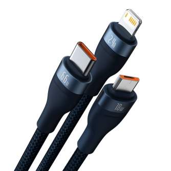 Discontinued - 3in1 USB cable Baseus USB 3in1 Baseus Flash Series, USB-C + Micro + Lightning 