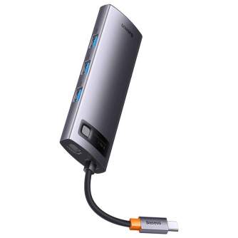 Новые товары - Hub 8w1 Baseus StarJoy Metal Glam Series, USB-C do HDMI + 3 x USB 3.0 + USB-C PD + RJ45 + SD/TF WKWG080113 - быст