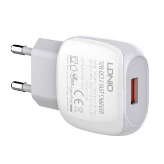 Vairs neražo - Wall charger LDNIO A1306Q 18W + Lightning cable A1306Q Lightning