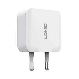 Kabeļi - Wall charger LDNIO A2201 2USB + Lightning cable A2201 Lightning - быстрый заказ от производителя