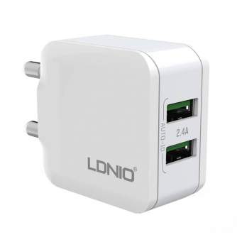 Kabeļi - Wall charger LDNIO A2201 2USB + Lightning cable A2201 Lightning - быстрый заказ от производителя