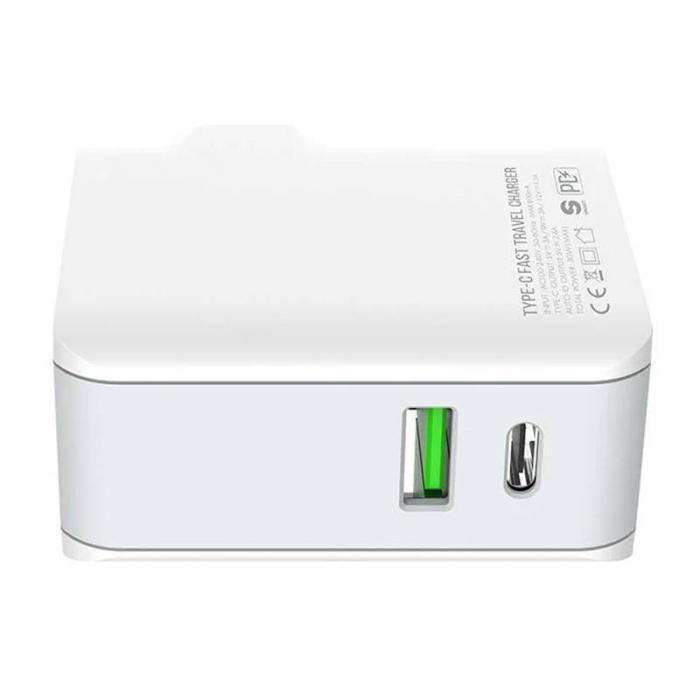 Kabeļi - Wall charger LDNIO A4403C USB, USB-C 20W + MicroUSB cable A4403C Micro - ātri pasūtīt no ražotāja