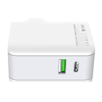 Kabeļi - Wall charger LDNIO A4403C USB, USB-C 20W + USB-C - USB-C cable A4403C Type - ātri pasūtīt no ražotāja