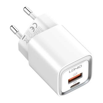 Wall charger - Wall charger LDNIO A2318C USB, USB-C 20W + USB-C - Lightning Cable A2318C Type - quick order from manufacturer