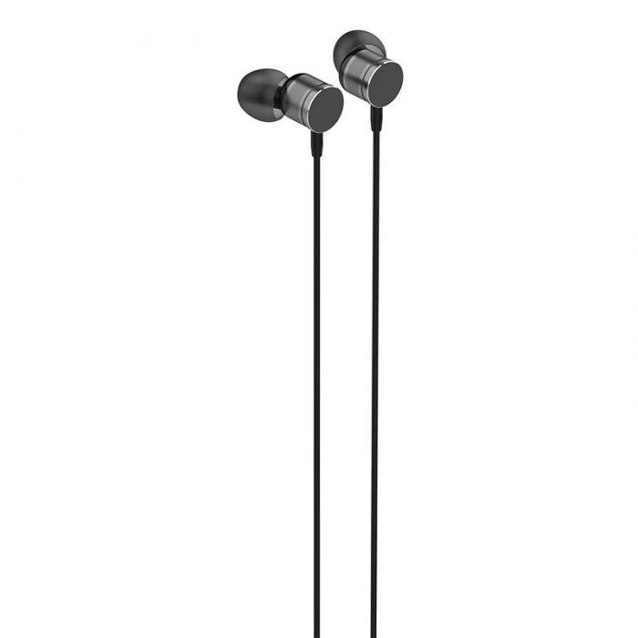 Austiņas - LDNIO HP04 wired earbuds, 3.5mm jack (black) HP04 - ātri pasūtīt no ražotāja