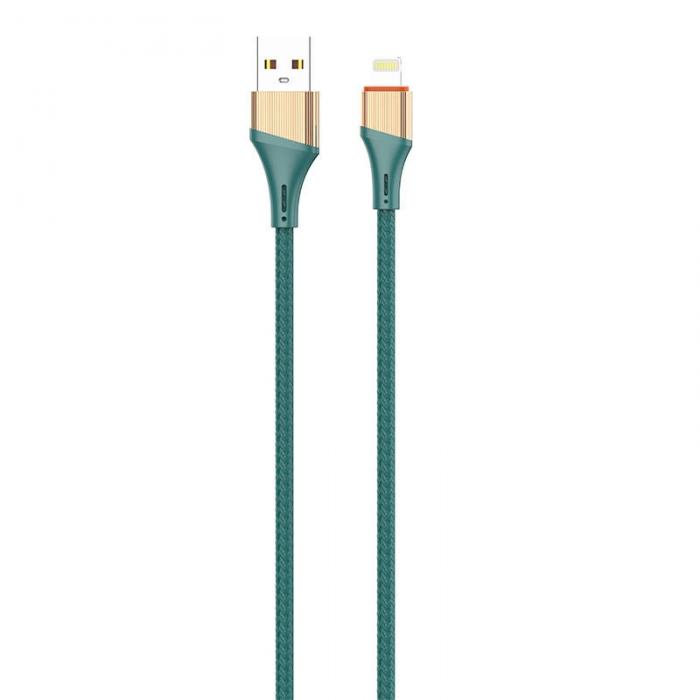 Kabeļi - Lightning Cable LDNIO LS632 30W, 2m (green) LS632 lightning - ātri pasūtīt no ražotāja