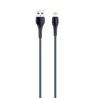 Cables - LDNIO LS521, 1m USB - Lightning Cable (Grey-Blue) LS521 lightning - quick order from manufacturer