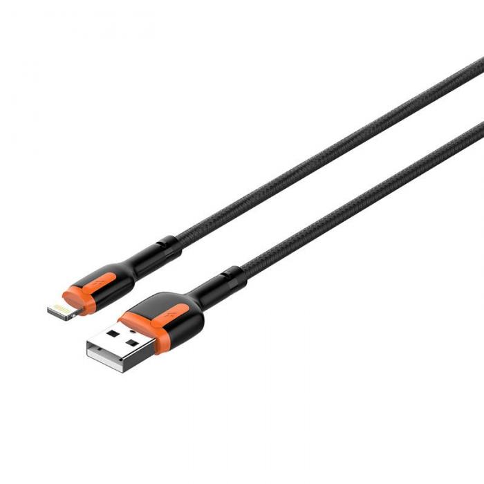 Kabeļi - LDNIO LS531, USB - Lightning 1m Cable (Grey-Orange) LS531 lightning - ātri pasūtīt no ražotāja