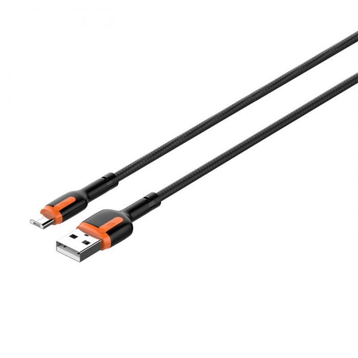 Kabeļi - LDNIO LS531 USB - Micro USB 1m Cable (Grey-Orange) LS531 micro - ātri pasūtīt no ražotāja