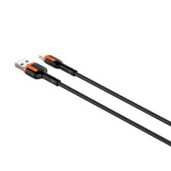 Kabeļi - LDNIO LS531 USB - Micro USB 1m Cable (Grey-Orange) LS531 micro - ātri pasūtīt no ražotāja