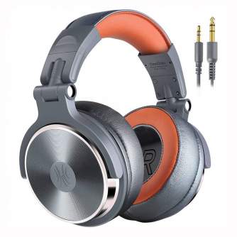 Headphones - OneOdio Pro50 Grey Headphones Dual Jack 50mm Drivers Foldable - quick order from manufacturer