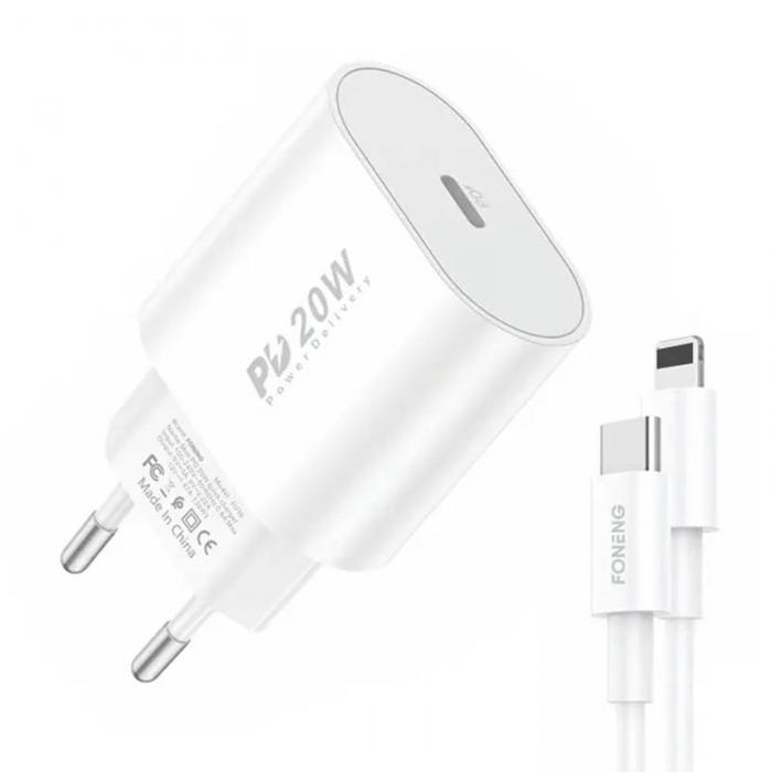 Kabeļi - Quick Charger Foneng EU39 Type-C to iPhone EU39 Type-C to iPhon - ātri pasūtīt no ražotāja