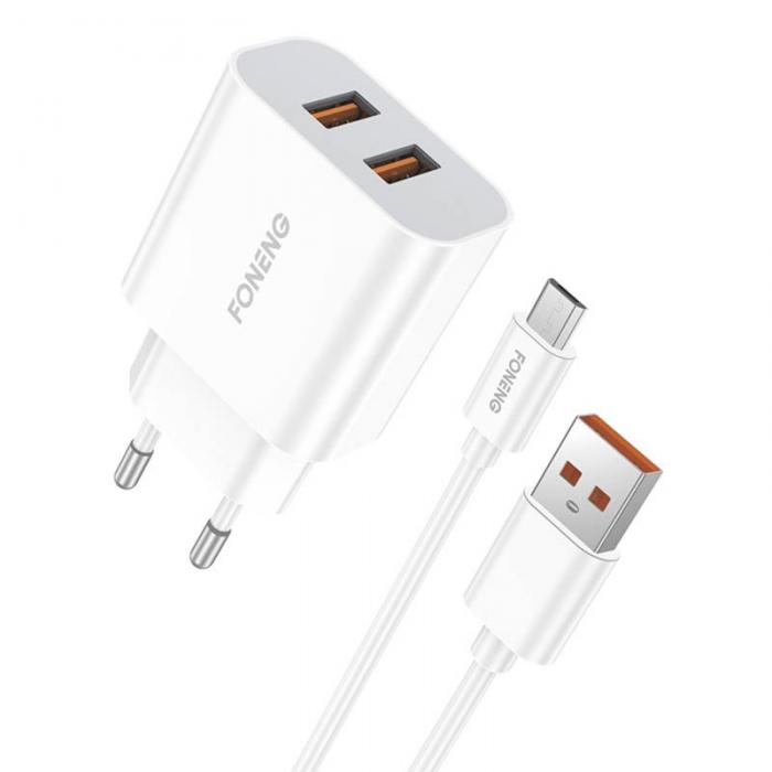 Kabeļi - Dual USB charger Foneng EU45 Micro EU45 Micro - быстрый заказ от производителя