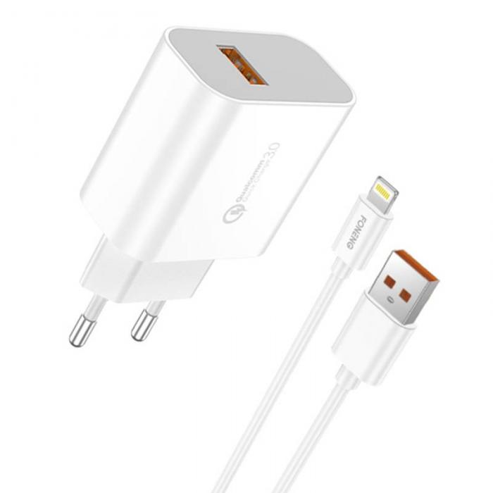 Kabeļi - Charger QC3.0 USB Foneng EU46 iPhone EU46 iPhone - быстрый заказ от производителя