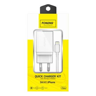 Cables - Foneng K300 iPhone Charger Qualcomm QC 3.0 Fast Charging - quick order from manufacturer