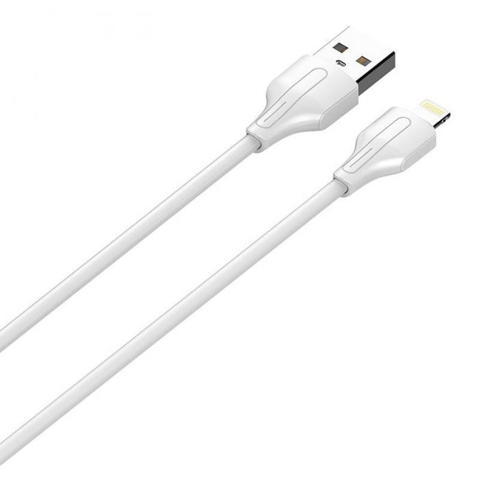 Kabeļi - USB to Lightning cable LDNIO LS543, 2.1A, 2m (white) LS543 lightning - быстрый заказ от производителя